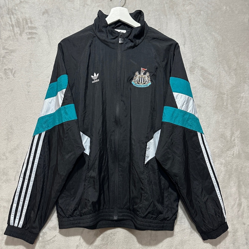 Adidas Newcastle United CONF OG TT Track Jacket Black Teal IX5155 Mens Medium
